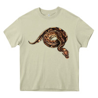 Mossy Royal Ball Python Illustrations Heavy Core Tee - LillyAllenDesigns