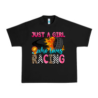 Black just a girl who loves racing Urban Heavy Tee - Zillion Design Studio