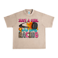 French Oak just a girl who loves racing Urban Heavy Tee - Zillion Design Studio