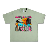 Oil Green just a girl who loves racing Urban Heavy Tee - Zillion Design Studio
