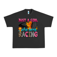 Pigment Black just a girl who loves racing Urban Heavy Tee - Zillion Design Studio