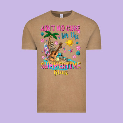 Aint No Cure For The Summer Time Blues Vintage Tee Designed By Texasbilliewilder