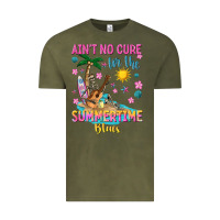 Vintage Olive aint no cure for the summer time blues Vintage Tee - texasbilliewilder