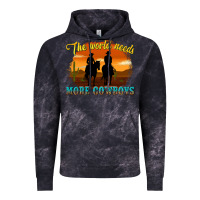 Cloud Black the world needs more cowboys Vintage Hoodie - texasbilliewilder