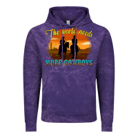 Cloud Purple the world needs more cowboys Vintage Hoodie - texasbilliewilder