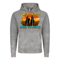Cloud Rock the world needs more cowboys Vintage Hoodie - texasbilliewilder
