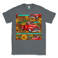 Charcoal Heather western farm truck seamless pattern Classic Tee - HRA Design Shop