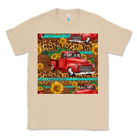 Mushroom western farm truck seamless pattern Classic Tee - HRA Design Shop