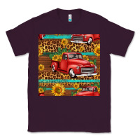 Plum western farm truck seamless pattern Classic Tee - HRA Design Shop