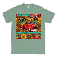 Sage western farm truck seamless pattern Classic Tee - HRA Design Shop