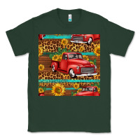 Sports Green western farm truck seamless pattern Classic Tee - HRA Design Shop