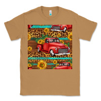 Toasted Coconut western farm truck seamless pattern Classic Tee - HRA Design Shop