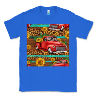 True Royal western farm truck seamless pattern Classic Tee - HRA Design Shop