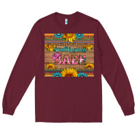 Burgundy small business babe Long Sleeve Tee - HRA Design Shop