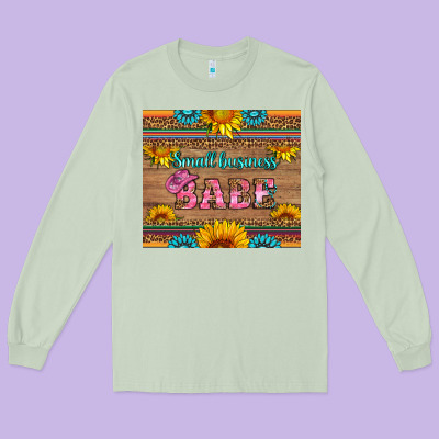 Small Business Babe Long Sleeve Tee Designed By Hra Design Shop