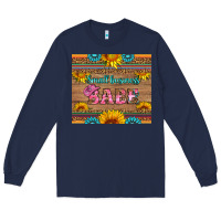 Navy small business babe Long Sleeve Tee - HRA Design Shop