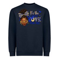 Navy sorority colors blue and gold it's the self love f Heavyweight Sweatshirt - texasbilliewilder