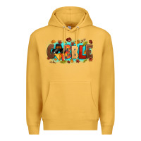 Mustard gobble with thanksgiving turkeys Premium Hoodie - MaliasSmallBusiness