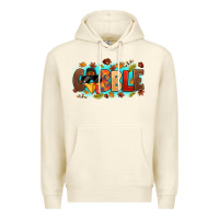 Sandshell gobble with thanksgiving turkeys Premium Hoodie - MaliasSmallBusiness