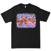 Black easter butterfly leopard background Premium Tee - Artiststas