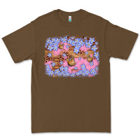 Cacao easter butterfly leopard background Premium Tee - Artiststas