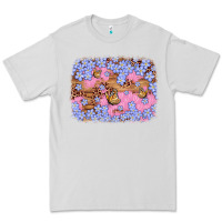 Dove Grey easter butterfly leopard background Premium Tee - Artiststas