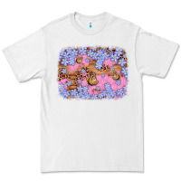 White easter butterfly leopard background Premium Tee - Artiststas
