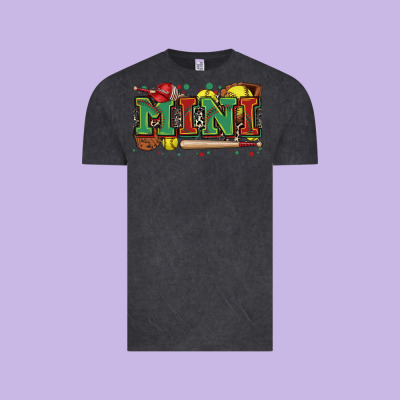 Mini Softball Vintage Tee Designed By Zillion Design Studio