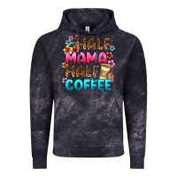 Cloud Black half mama half coffee Vintage Hoodie - Zillion Design Studio