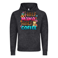 Vintage Black half mama half coffee Vintage Hoodie - Zillion Design Studio