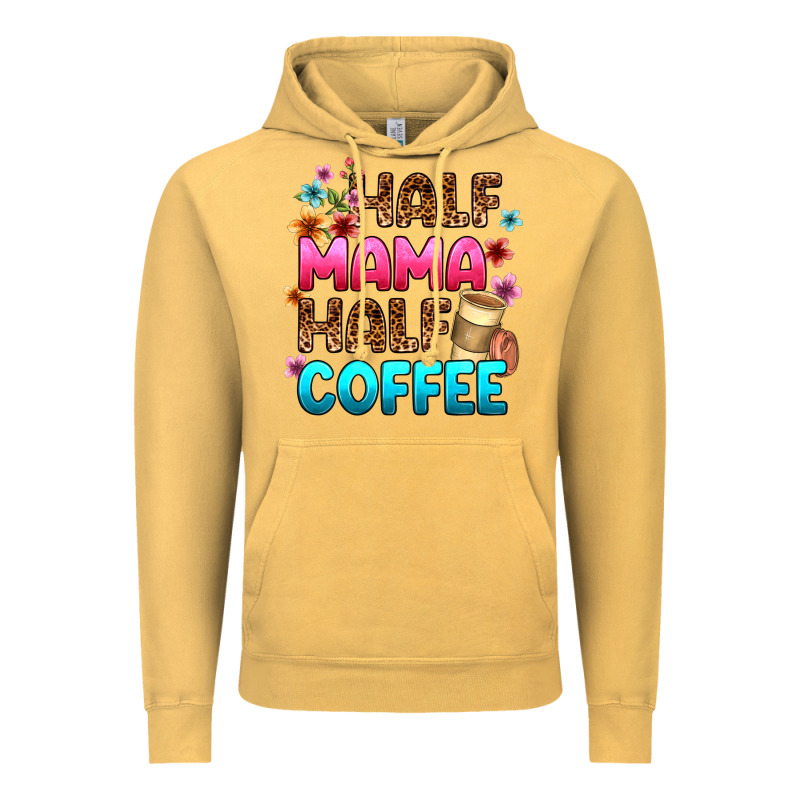 Half Mama Half Coffee Vintage Hoodie by Zillion Design Studio | Teevron