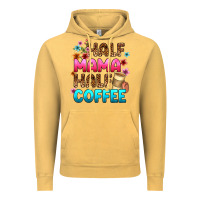 Vintage Mustard half mama half coffee Vintage Hoodie - Zillion Design Studio
