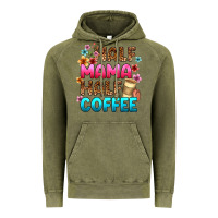 Vintage Olive half mama half coffee Vintage Hoodie - Zillion Design Studio
