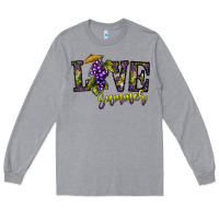 Heather Grey love summer Long Sleeve Tee - CowhideDigitalArt