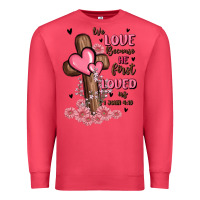 Cardinal valentine cross Premium Sweatshirt - MaliasSmallBusiness