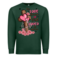 Sports Green valentine cross Premium Sweatshirt - MaliasSmallBusiness