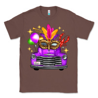 Chestnut mardi gras truck leopard mask Classic Tee - FaDigitalArtStudio