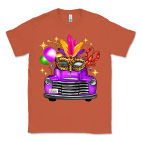 Copper mardi gras truck leopard mask Classic Tee - FaDigitalArtStudio
