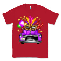 Red mardi gras truck leopard mask Classic Tee - FaDigitalArtStudio