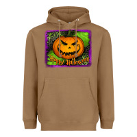 Toasted Coconut Happy Halloween Pumpkin Heavyweight Hoodie - Jasminsmagicworld