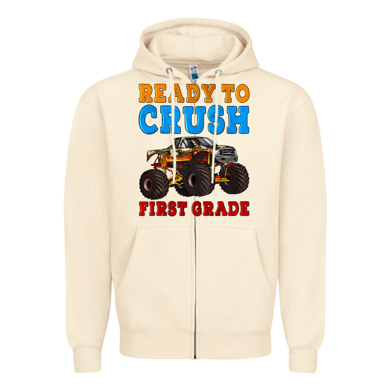 Ready To Crush First Grade Zipper Hoodie by Artiststas | Teevron