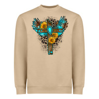 Mushroom gemstone cross Heavyweight Sweatshirt - Zillion Design Studio