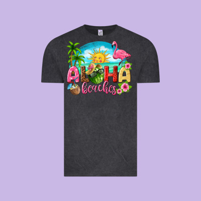 Aloha Beaches Vintage Tee Designed By Texasbilliewilder