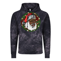 Cloud Black African American Santa Christmas Vintage Hoodie - RanaPortraitStore