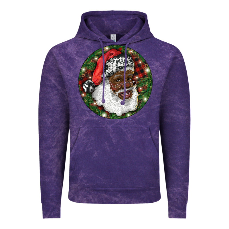 African American Santa Christmas Vintage Hoodie by RanaPortraitStore | Teevron