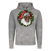 Cloud Rock African American Santa Christmas Vintage Hoodie - RanaPortraitStore