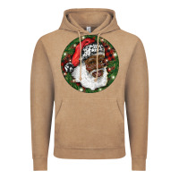Vintage Coffee African American Santa Christmas Vintage Hoodie - RanaPortraitStore