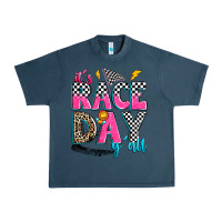 Midnight Navy it's race day y'all Urban Heavy Tee - Zillion Design Studio
