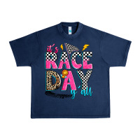 Navy it's race day y'all Urban Heavy Tee - Zillion Design Studio