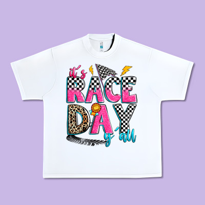 It's Race Day Y'all Urban Heavy Tee Designed By Zillion Design Studio